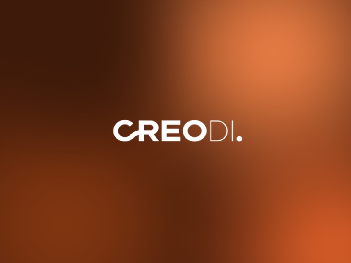 Creodi launch case study cover — Creodi mark on warm-orange gradient